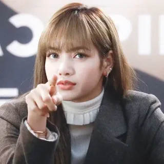 🐬 Lisa femme, personne, fille, portrait, célébrité telegram sticker