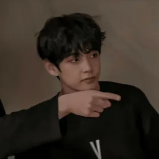 👉 человек, указывает, жест, kpop, v, ким тэхён telegram sticker
