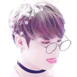 🌺 homem, retrato, pessoa, óculos, choker telegram sticker