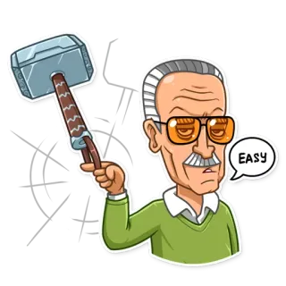 Stan Lee telegram stickers