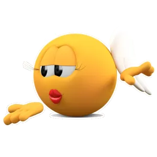 😚 อีโมจิ, การ์ตูน, ผู้หญิง, จีบ, เย้ายวน, น่ารัก telegram sticker