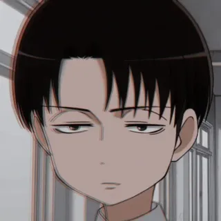 ☕ Levi Ackerman Attack on Titan anime, character, Levi, Ackerman, Attack on Titan telegram sticker
