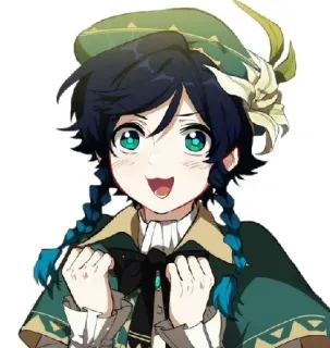 😍 Venti Genshin Impact Anime, Game, Genshin Impact, Venti, Imut whatsapp sticker
