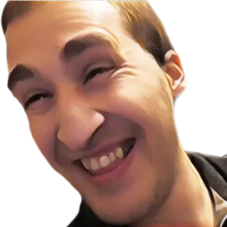 😂 face, man, portrait, person, smile, head telegram sticker