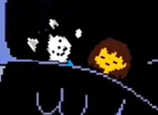 👥 Frisk Undertale frisk, undertale, pixel art, permainan telegram sticker