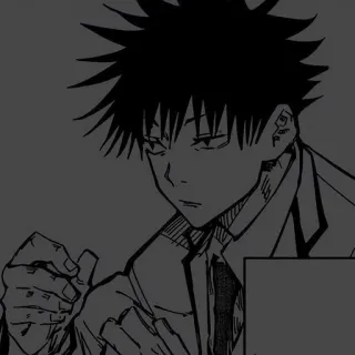 🗡️ Megumi Fushiguro Jujutsu Kaisen Аниме, Манга, Мегуми Фушигуро, Jujutsu Kaisen, Персонаж, Фанарт telegram sticker