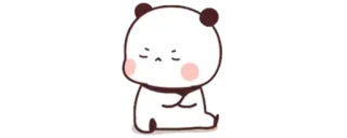 🍼 fofo, panda, urso, animal, adesivo, desenho animado telegram sticker