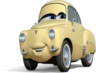 👀 Flo Cars cartone animato, auto, Flo, Cars, personaggio telegram sticker