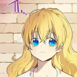 💫 ... Anime, Manga, Chica, Rubia, Linda, Dibujos animados telegram sticker