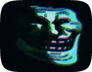 🆘 Trollface Meme, Trò hề, Internet, Truyện tranh, Hài hước telegram sticker