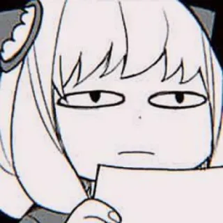 🥜 Anya Forger Spy x Family Anime, Spy x Family, Anya Forger, Cartoon, Mädchen, Manga telegram sticker