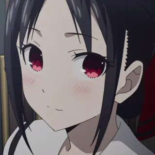 ❤️ Kaguya Shinomiya Kaguya-sama: Love Is War Аниме, Кагуя Синомия, Любовь это война, Милый, Школа, Манга telegram sticker