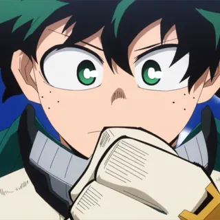 🥦 Izuku Midoriya My Hero Academia anime, My Hero Academia, Izuku Midoriya, Deku, hero, manga, character, animation telegram sticker