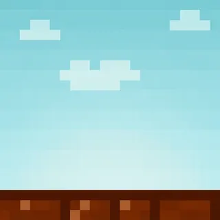 π pixel art, sky, clouds, minimalist telegram sticker