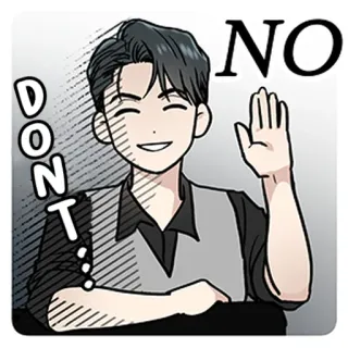 🚫 DON'T... NO expression, denial, no, rejection, do not telegram sticker