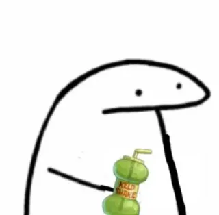 🧃 SpongeBob SquarePants Kelp Shake dibujos animados, bebida, bebida, batido de algas, Bob Esponja whatsapp sticker