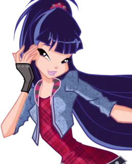 😄 Musa Winx Club fada, desenho animado, winx, musa, animado telegram sticker