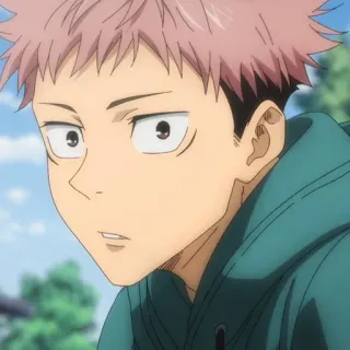 💥 Yuji Itadori Jujutsu Kaisen Anime, Jujutsu Kaisen, Yuji Itadori, Personaggio, Animazione telegram sticker