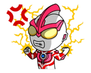 😡 marah, kartun, superhero, karakter, petir telegram sticker