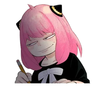 ❤️ Anya Forger Spy x Family アニメ, SPY×FAMILY, アーニャ・フォージャー, キャラクター, 面白い, ドヤ顔 telegram sticker