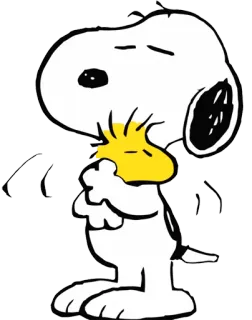 ❤ Snoopy Peanuts スヌーピー, ピーナッツ, ウッドストック, アニメ, 友情 telegram sticker