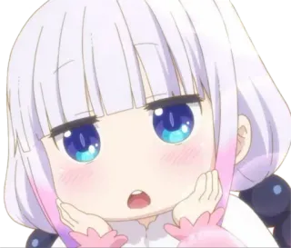 😍 Kanna Kamui Miss Kobayashi's Dragon Maid Anime, Kanna, Dragón, Lindo, Kawaii, Chica, Miss Kobayashi's Dragon Maid telegram sticker