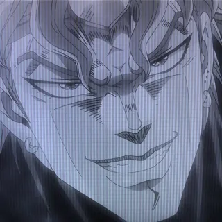 😈 Dio Brando JoJo's Bizarre Adventure Dio, JoJo, Anime, Manga, Penjahat, Senyum telegram sticker