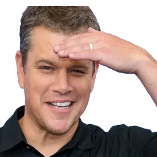 🤩 Matt Damon actor, celebrity, person, man whatsapp sticker