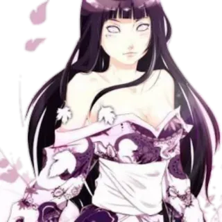 👑 Hinata Hyuga Naruto 애니메이션, 나루토, 히나타 휴가, 닌자, 만화 telegram sticker