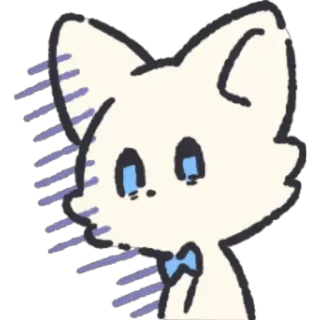 😳 kucing, kartun, binatang, imut, stiker, ilustrasi telegram sticker