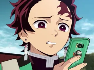 😑 Tanjiro Kamado Demon Slayer anime, demon slayer, tanjiro, nezuko telegram sticker