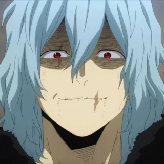 🧵 Tomura Shigaraki My Hero Academia アニメ, 悪役, 悪, マンガ telegram sticker