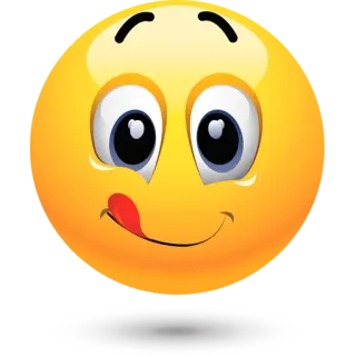 😋 Emoji, Uśmiech, Twarz, Głodny, Lizać, Pyszny telegram sticker