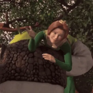 🫑 Princess Fiona Shrek princesse, fiona, shrek, animé, film telegram sticker