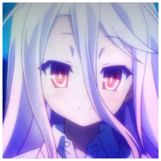 🕷 Shiro No Game No Life Anime, Shiro, No Game No Life, Manga, Carina, Ragazza telegram sticker