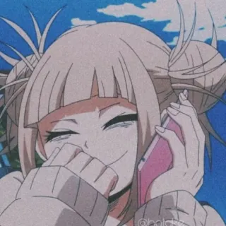 😁 Himiko Toga My Hero Academia Anime, My Hero Academia, Himiko Toga, Bösewicht, Schulmädchen, süß telegram sticker