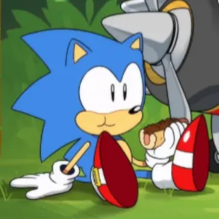 🦔 Sonic sonic, cartoon, klassisch, igel, charakter whatsapp sticker