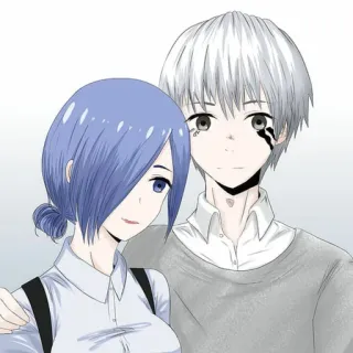❤️ Ken Kaneki Tokyo Ghoul Anime, Manga, Paar, Ghoul, Ken Kaneki, Touka Kirishima telegram sticker