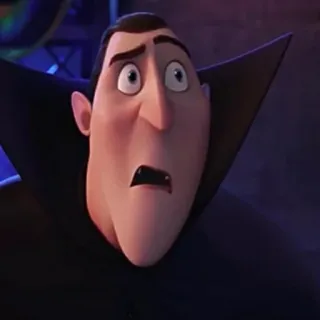 😮 Dracula Hotel Transylvania Drácula, Hotel Transilvânia, Vampiro, Desenho animado, Personagem de filme, Animação telegram sticker