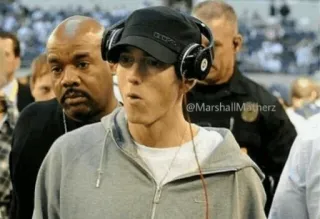 🖇 Eminem @MarshallMathers rapper, musician, headphones telegram sticker