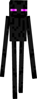 👽 Enderman Minecraft Trò chơi điện tử, Quái vật, Sinh vật, Màu đen, Đáng sợ telegram sticker