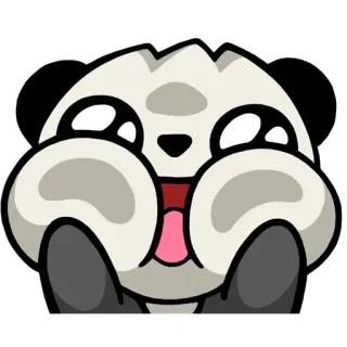 😝 adesivo, fofo, desenho animado, animal, rosto telegram sticker