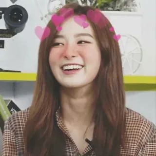💘 woman, smile, hearts, pretty, joyful, happy telegram sticker