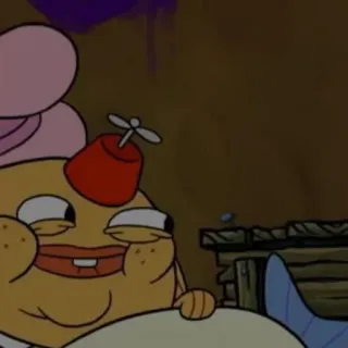 🍔 Harold SpongeBob SquarePants SpongeBob, Harold, dessin animé, drôle, poisson, Nickelodeon telegram sticker