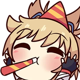 🥳 ปาร์ตี้, เฉลิมฉลอง, หมวก, น่ารัก, คาวาอิ, การ์ตูน, อนิเมชั่น telegram sticker