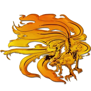 😈 Kurama Naruto 九喇嘛, 九尾の狐, ナルト, アニメ, 漫画, 尾獣 telegram sticker