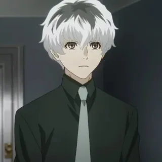 🥀 Kaneki Ken Tokyo Ghoul Anime, Karakter, Rambut putih, Ghoul telegram sticker