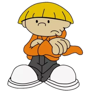 😕 Numbuh Four Codename: Kids Next Door Dibujos animados, Personaje, Animación, Niños, Enojado, Número Cuatro whatsapp sticker
