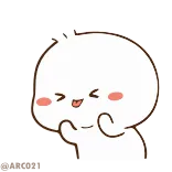 😝 mignon, dessin animé, joyeux, kawaii, adorable whatsapp sticker