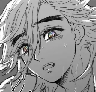 🥵 Anime, Manga, Weinend, Traurig, Regenbogenaugen telegram sticker